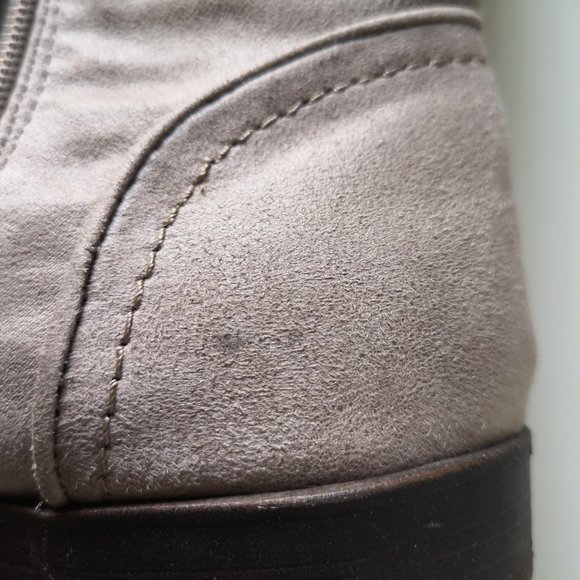 Bella Vita Suede Mid Calf Boots taupe 10 - Picture 7 of 15